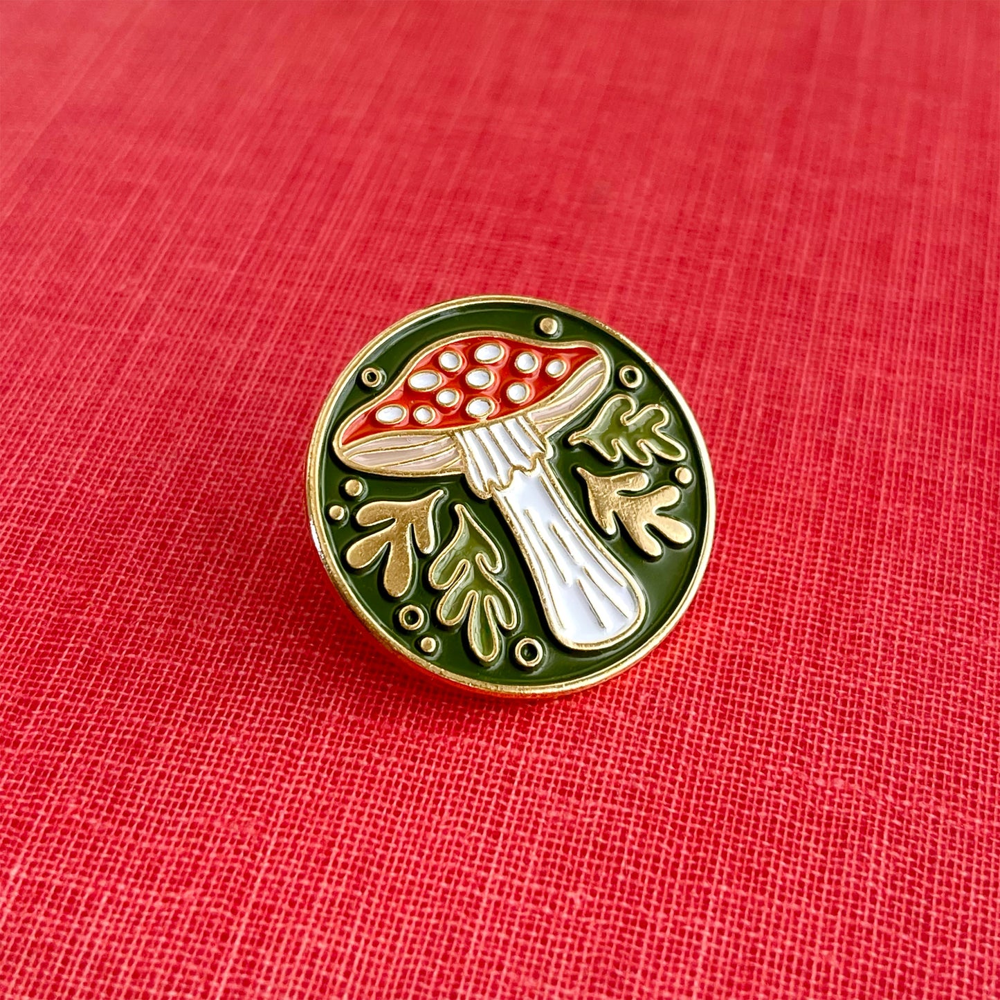 Fly Agaric Mushroom Enamel Pin Case of 3