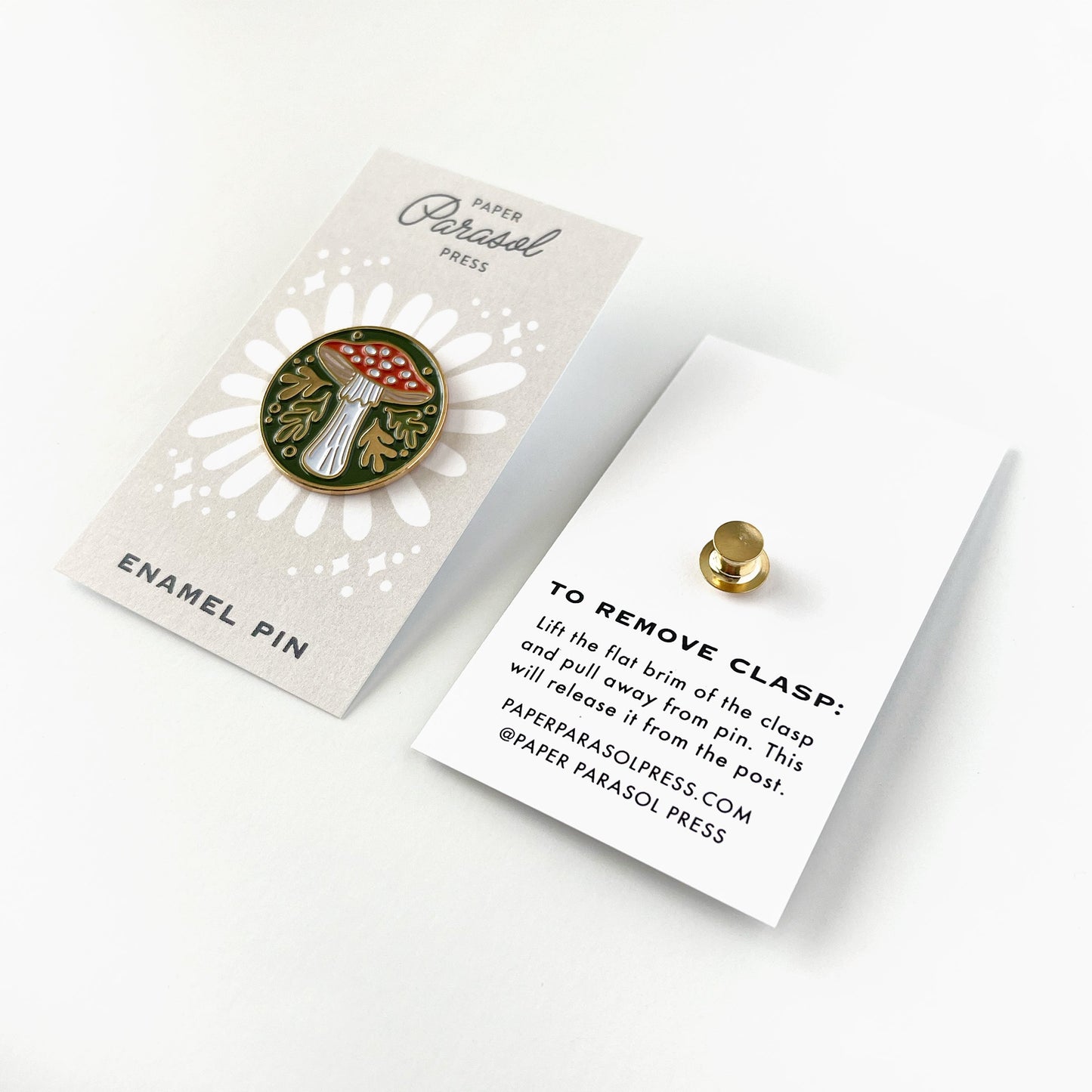 Fly Agaric Mushroom Enamel Pin Case of 3