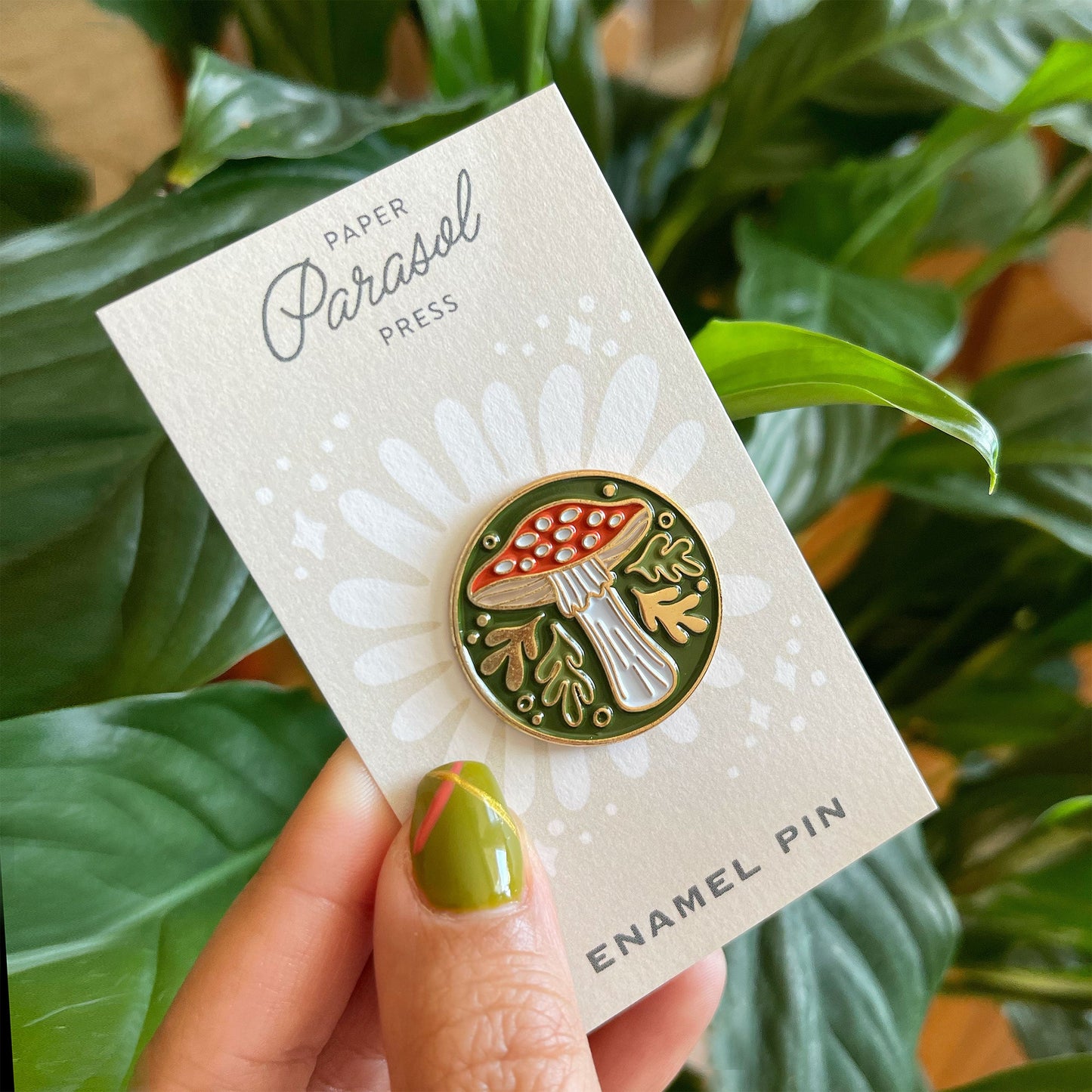 Fly Agaric Mushroom Enamel Pin Case of 3