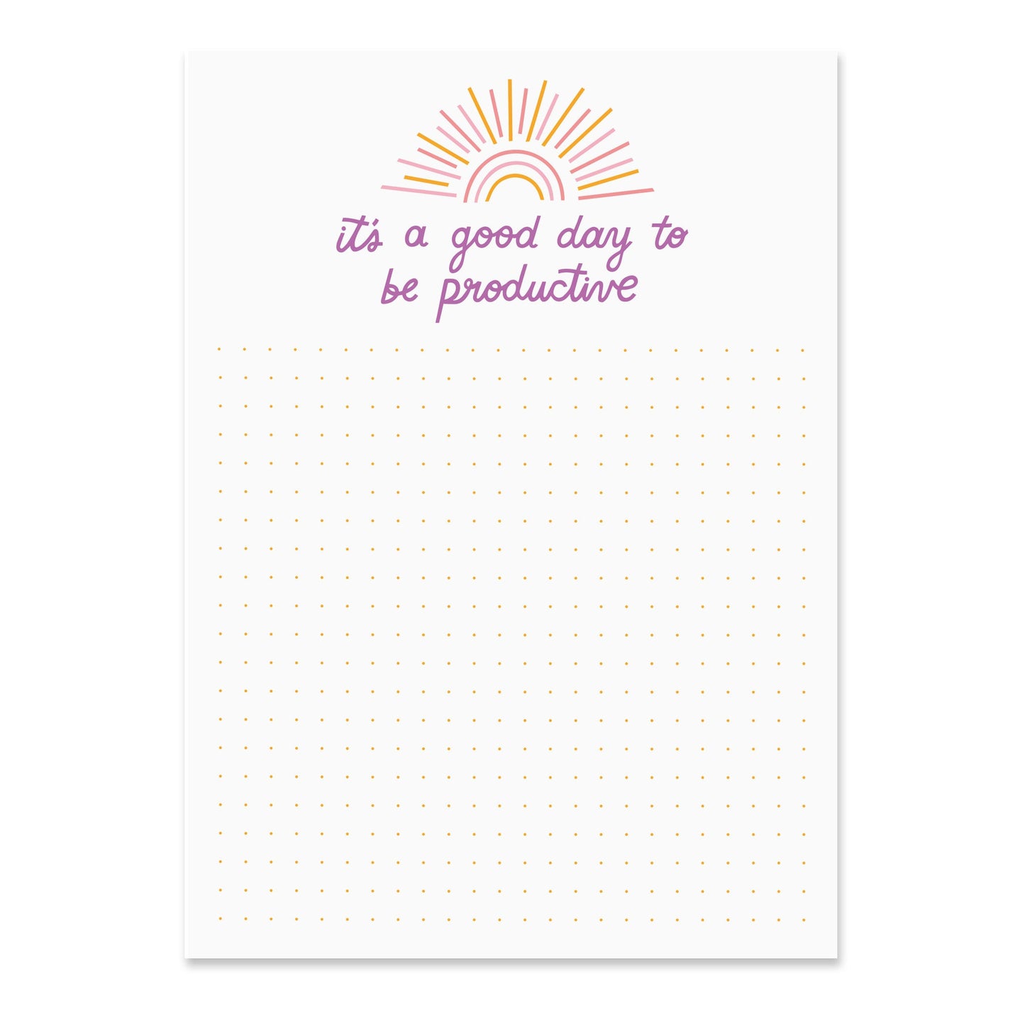 Good Day to Be Productive Notepad Case of 3