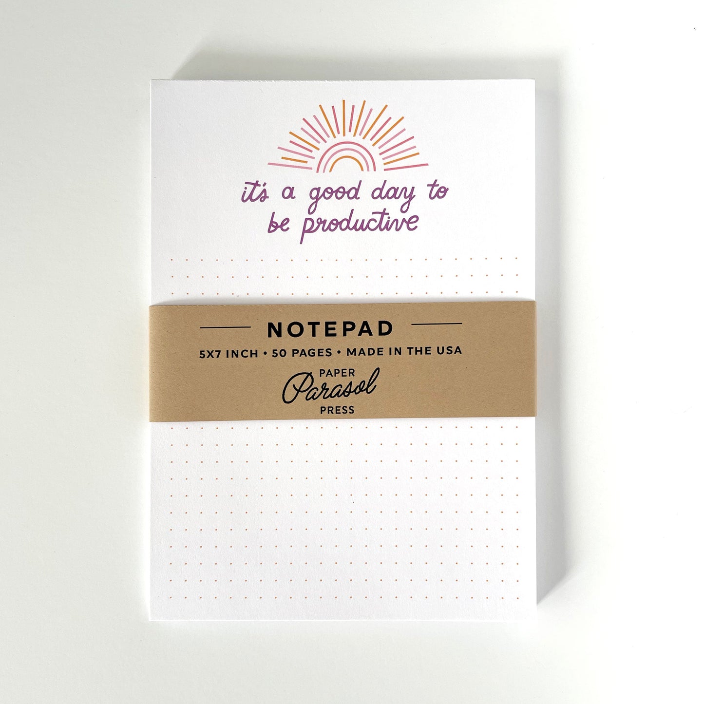 Good Day to Be Productive Notepad Case of 3