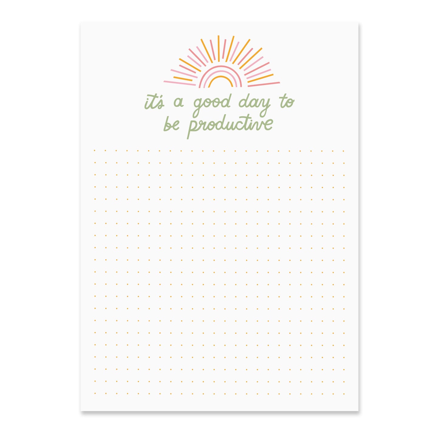 Good Day to Be Productive Notepad Case of 3