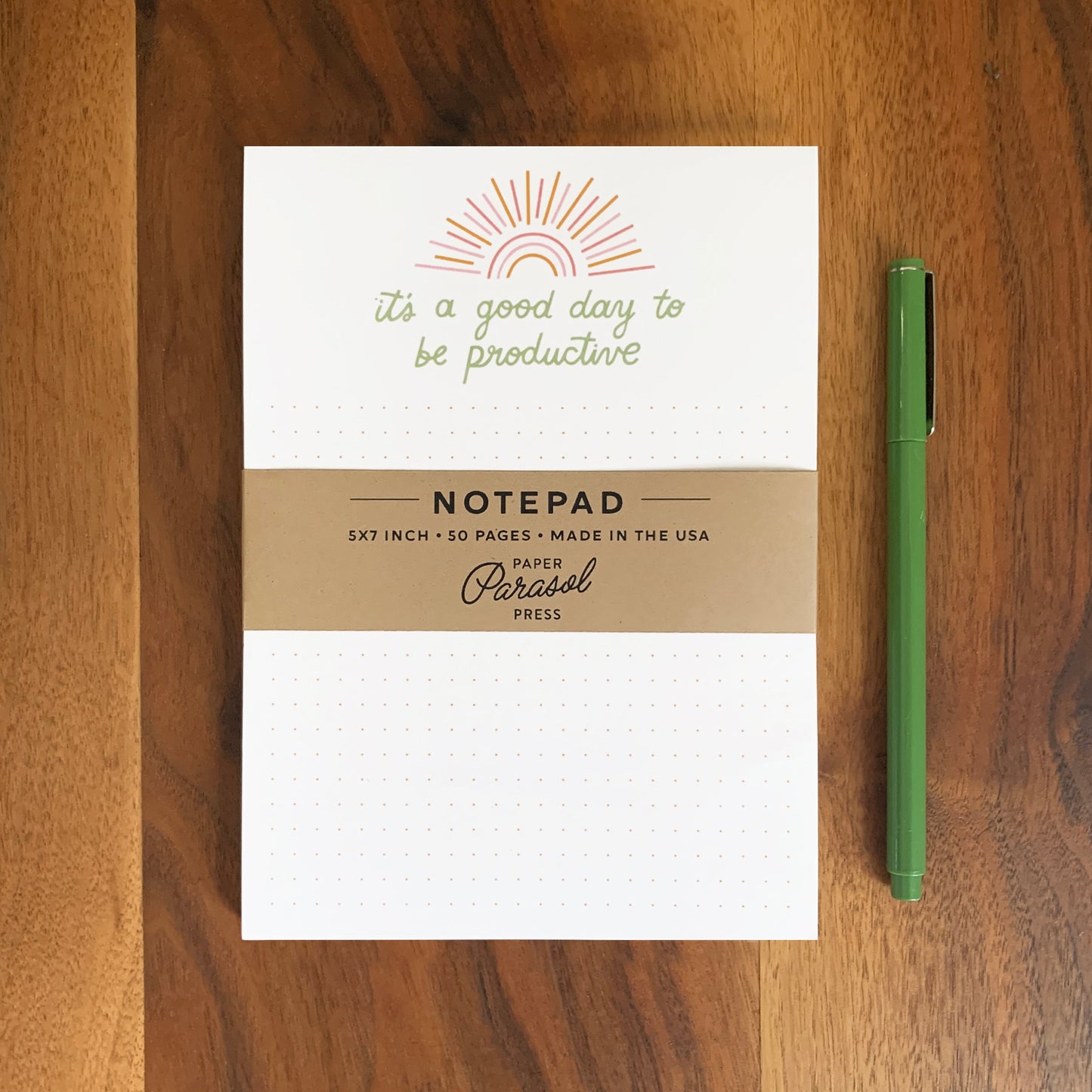 Good Day to Be Productive Notepad Case of 3