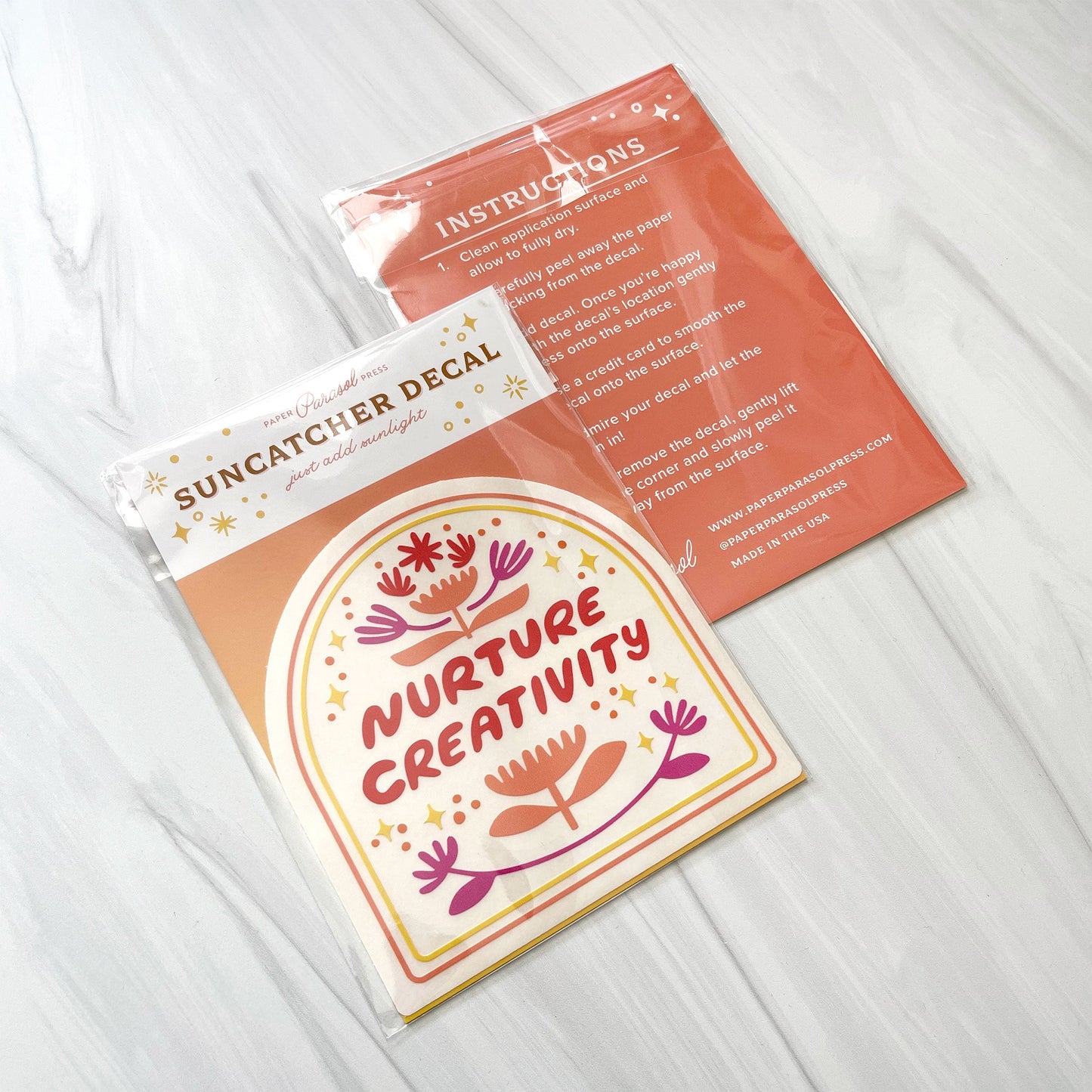 Nurture Creativity Suncatcher Decal Case of 3