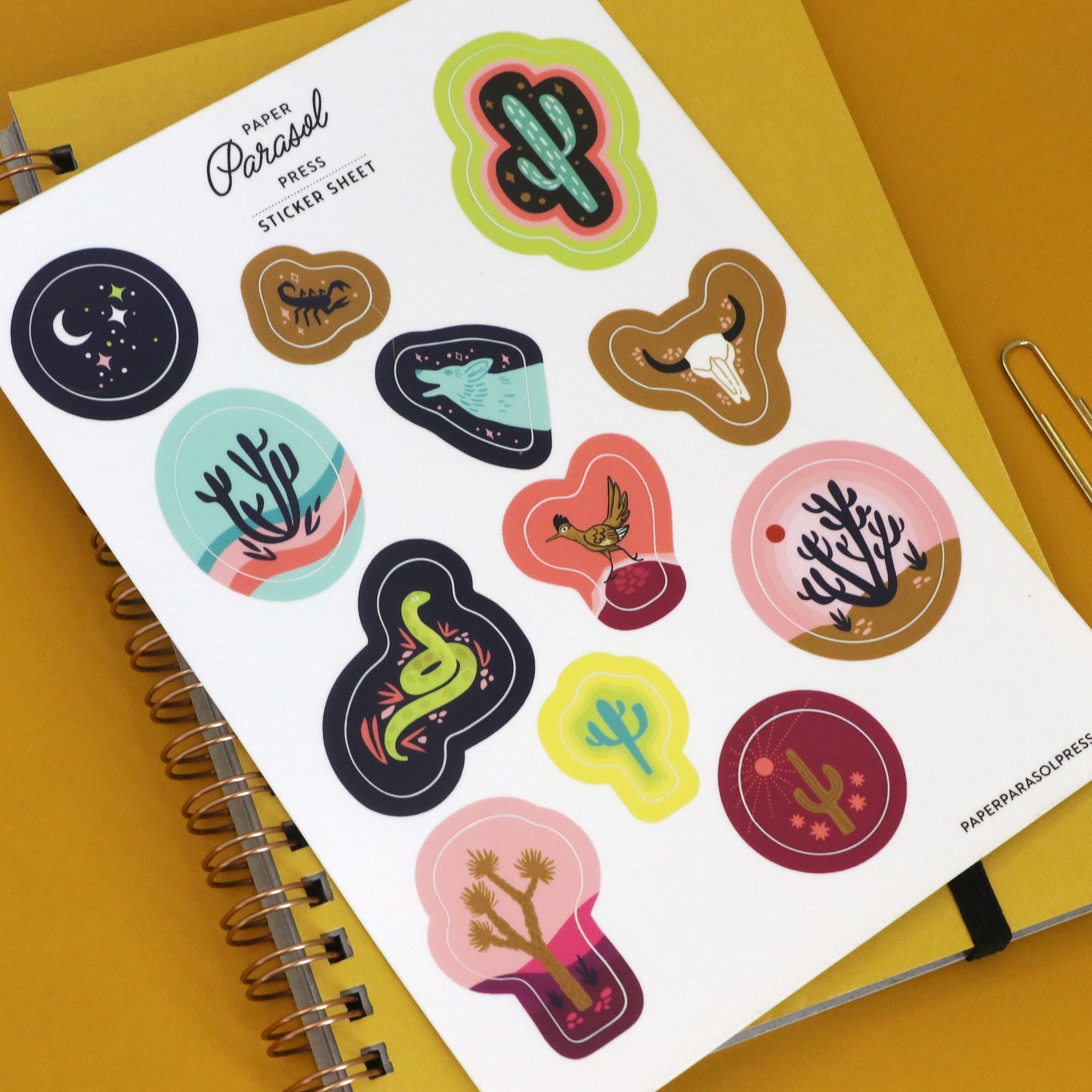 Desert Sticker Sheet Case of 6