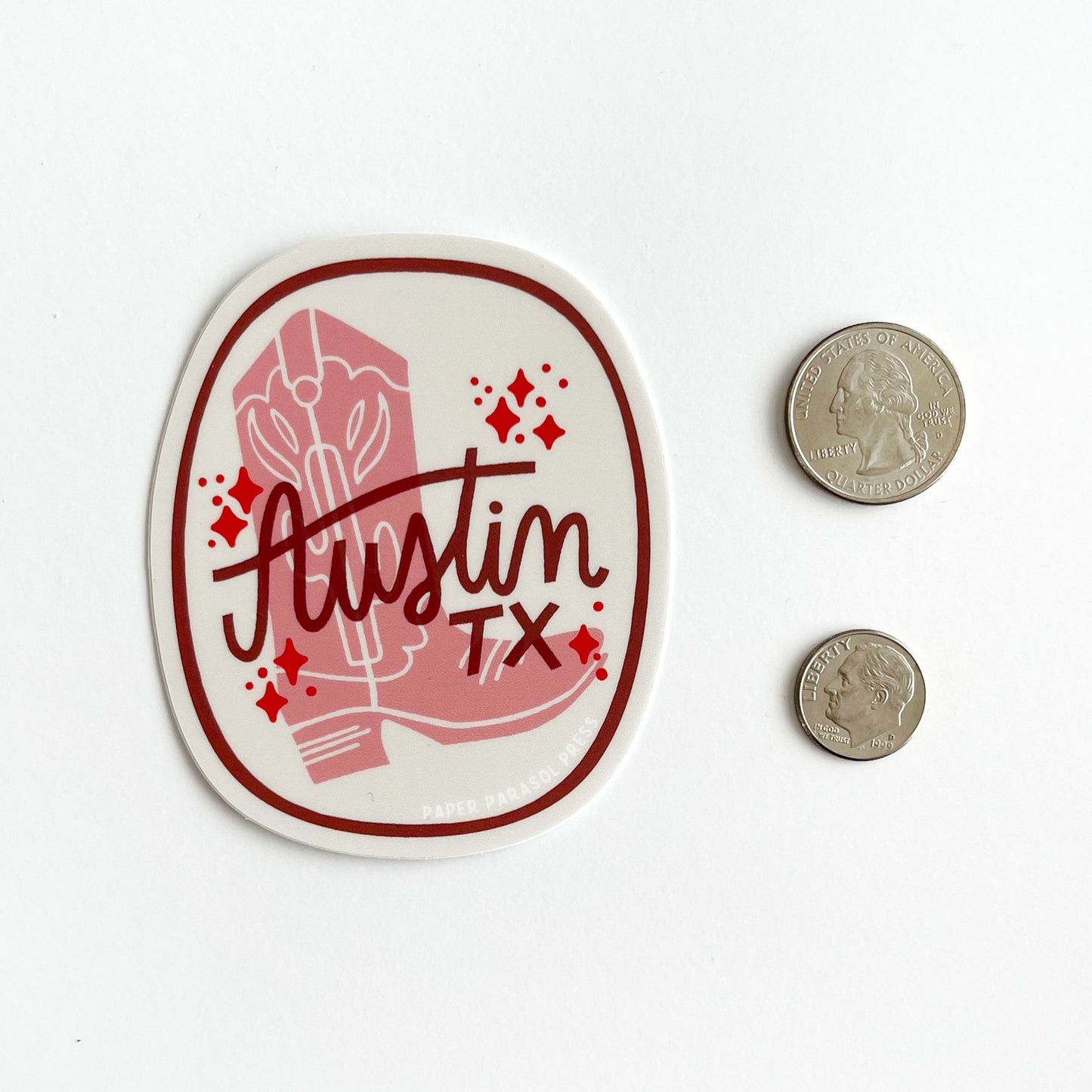 Austin Cowboy Boot Sticker Case of 6