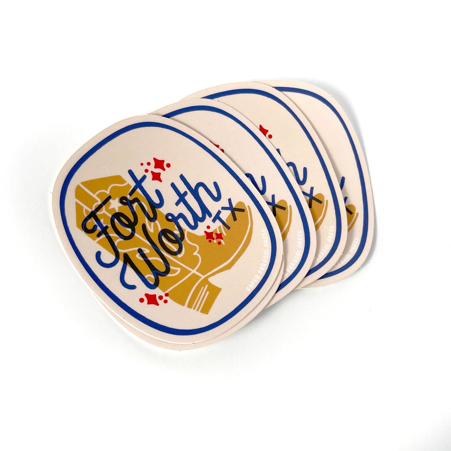 Fort Worth Cowboy Boot Sticker Case of 6