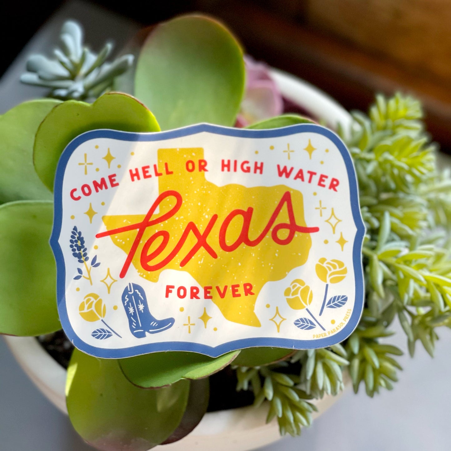 Texas Forever Bumper Sticker Case of 3
