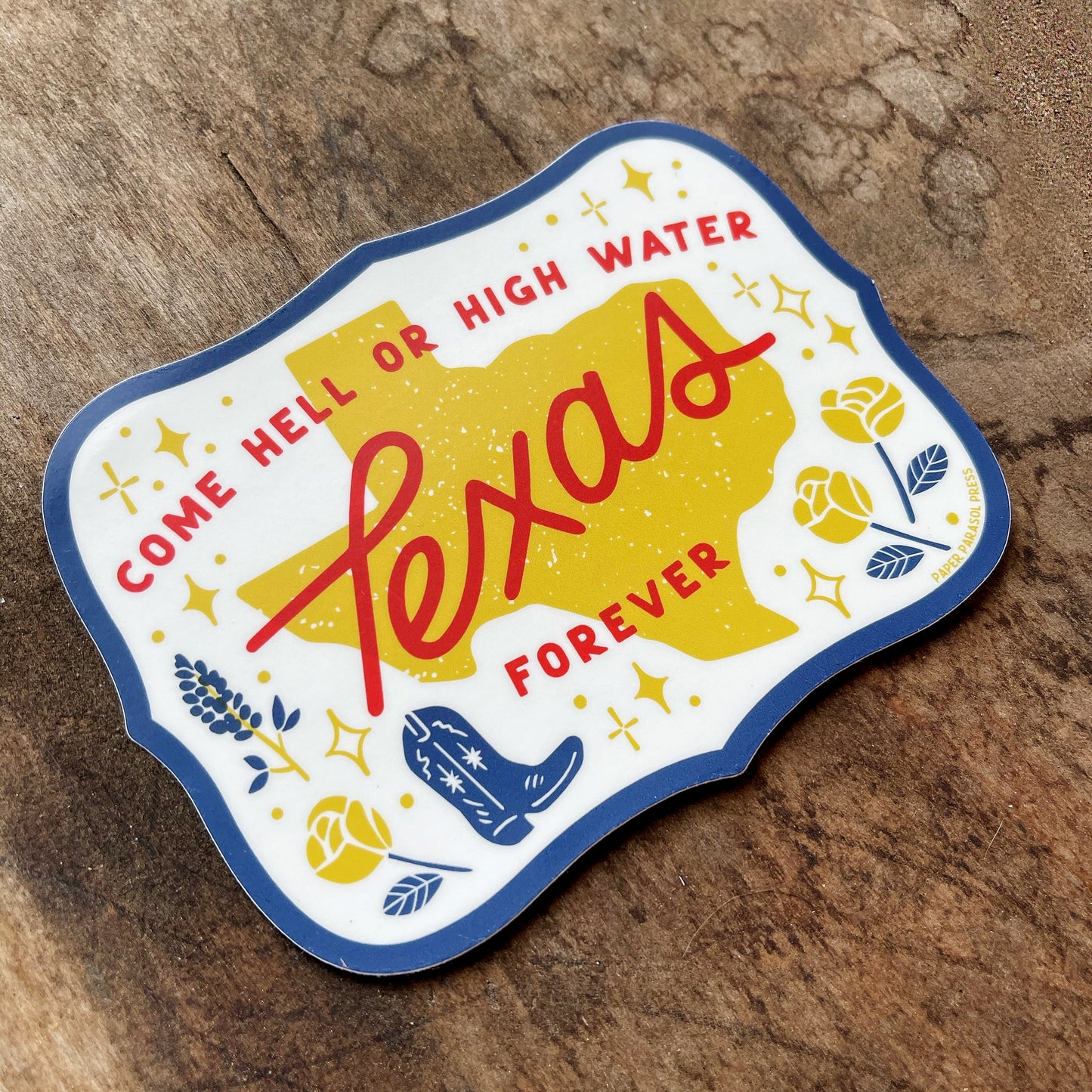 Texas Forever Bumper Sticker Case of 3