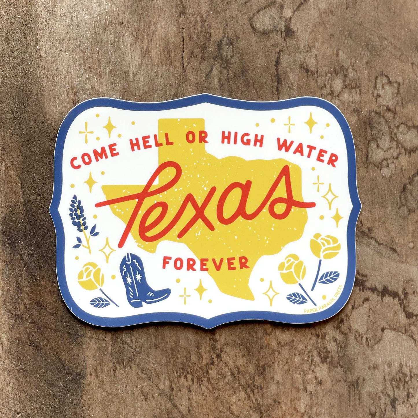 Texas Forever Bumper Sticker Case of 3