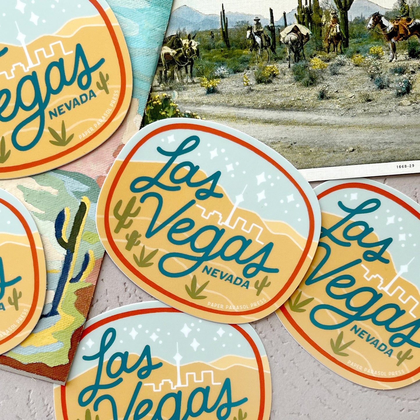 Las Vegas Sticker Case of 6