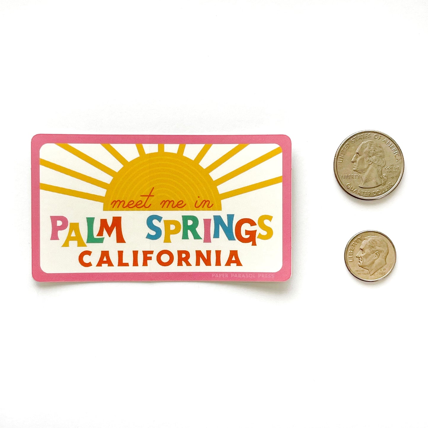 Meet Me in Palm Springs Sticker Case of 6