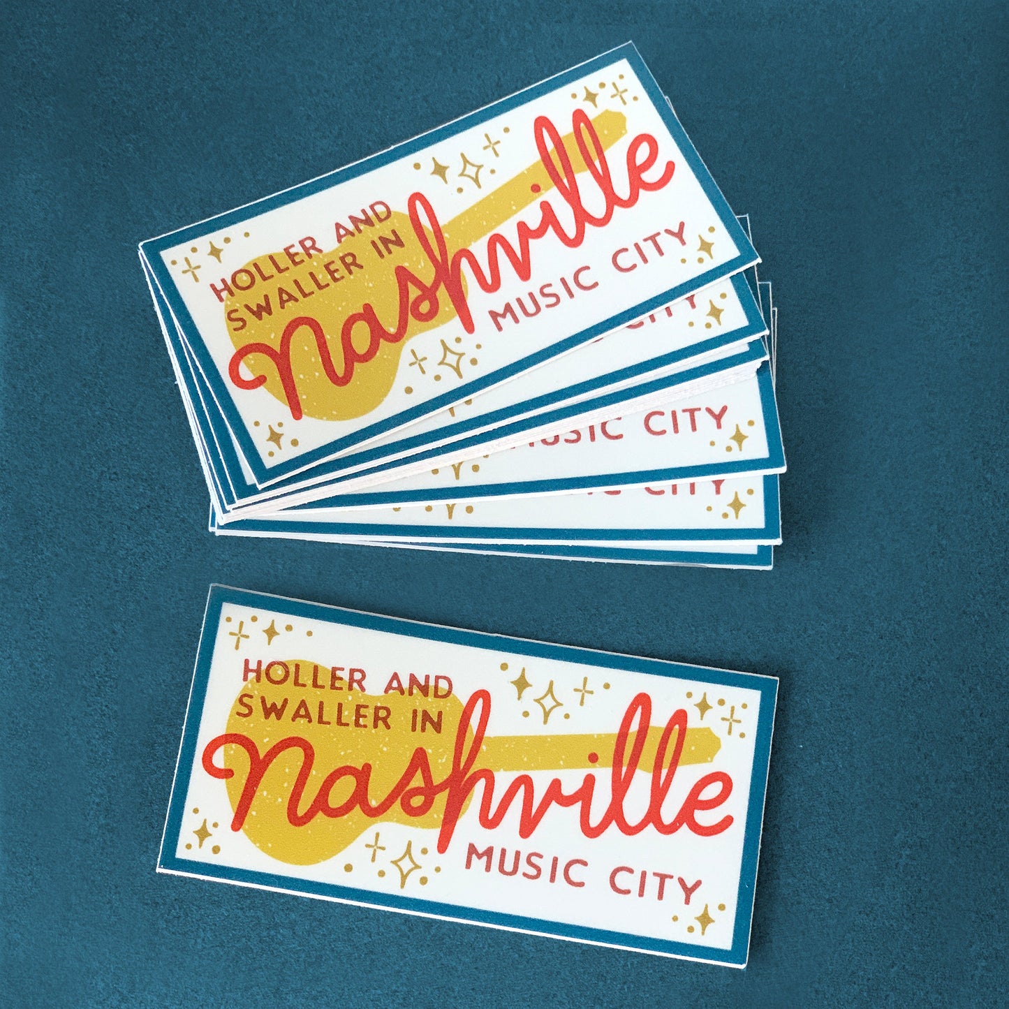 Nashville Music Sticker Sticker Case of 6