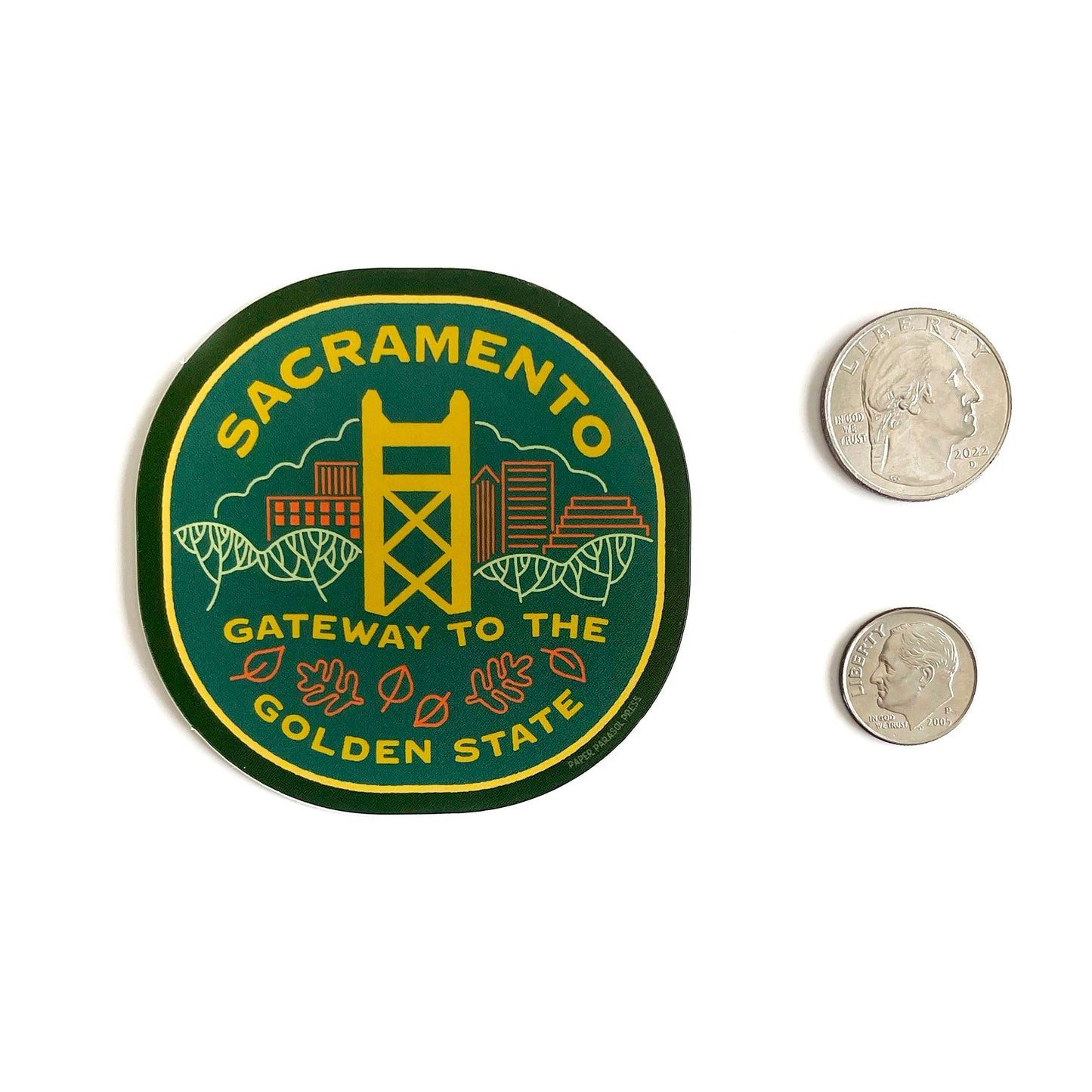 Retro Sacramento Sticker Case of 6