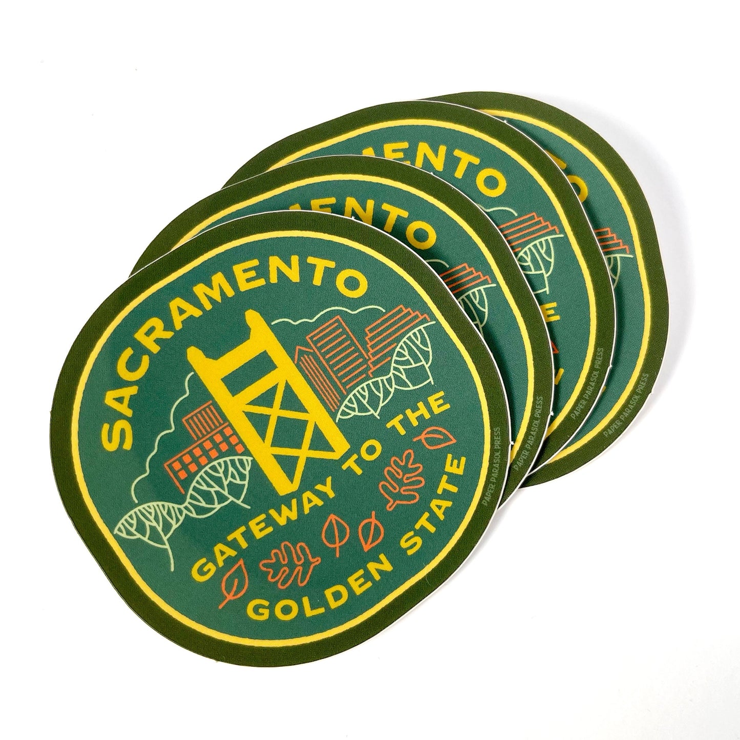 Retro Sacramento Sticker Case of 6