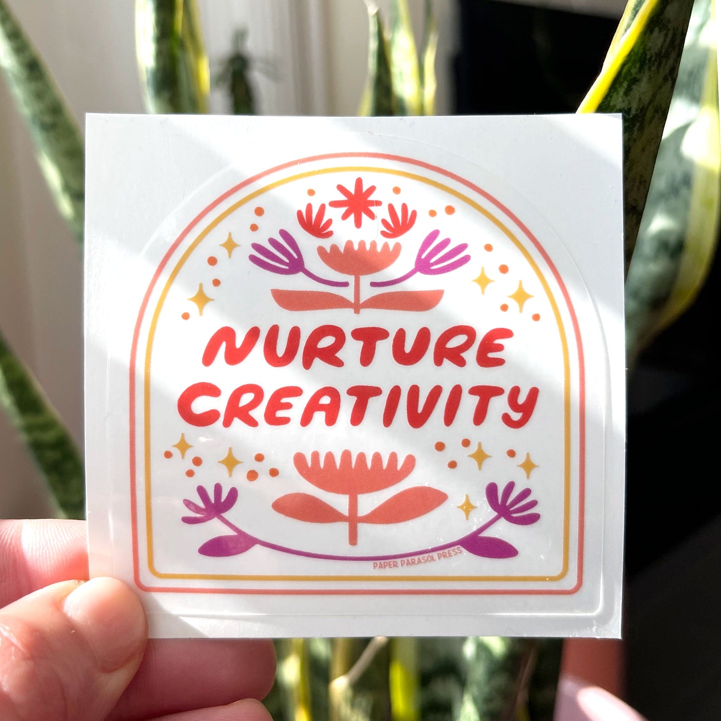 Nurture Creativity Clear Sticker Case of 6