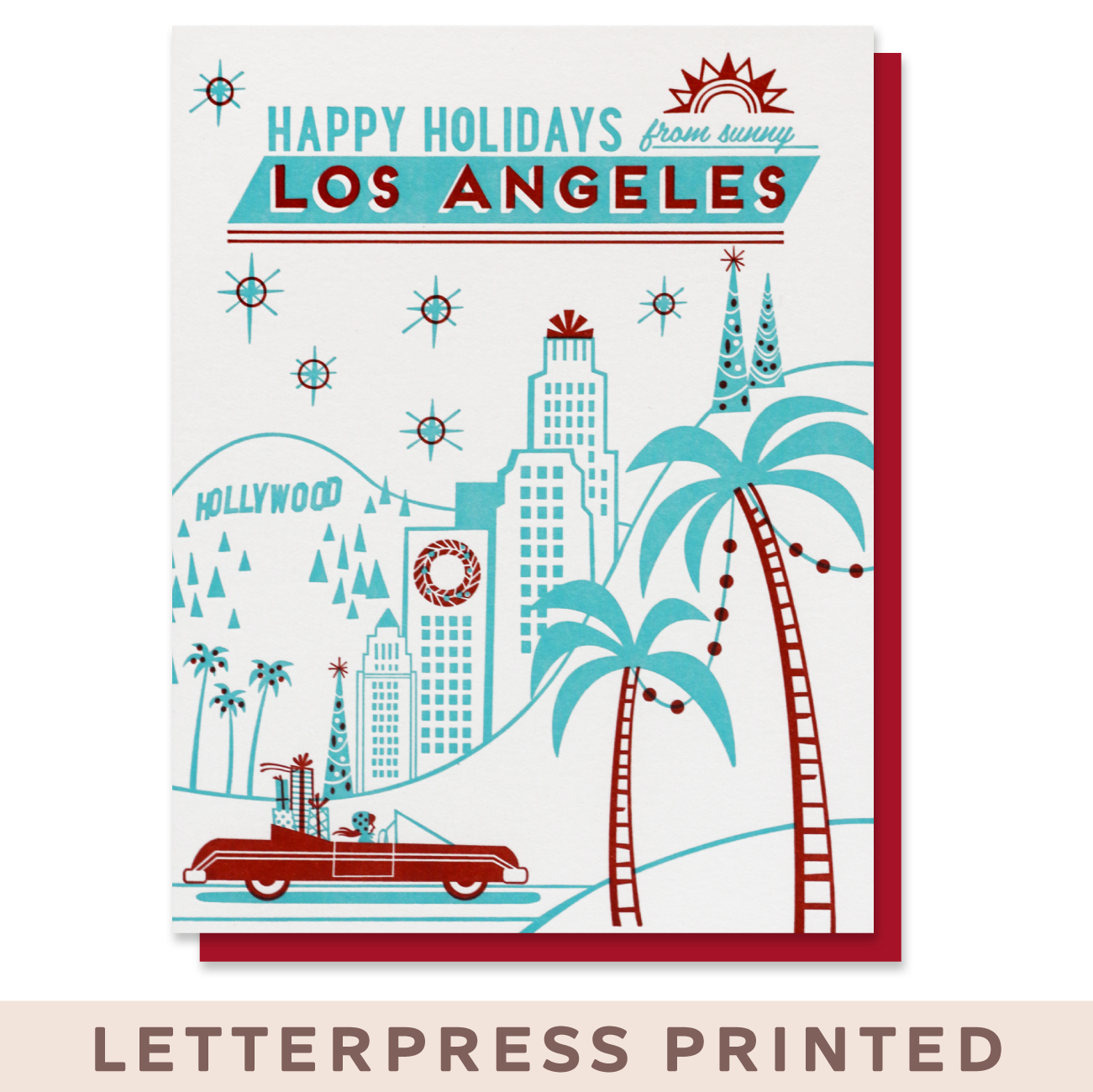 Happy Holidays from Los Angeles Card of 6 / Box Set of 3