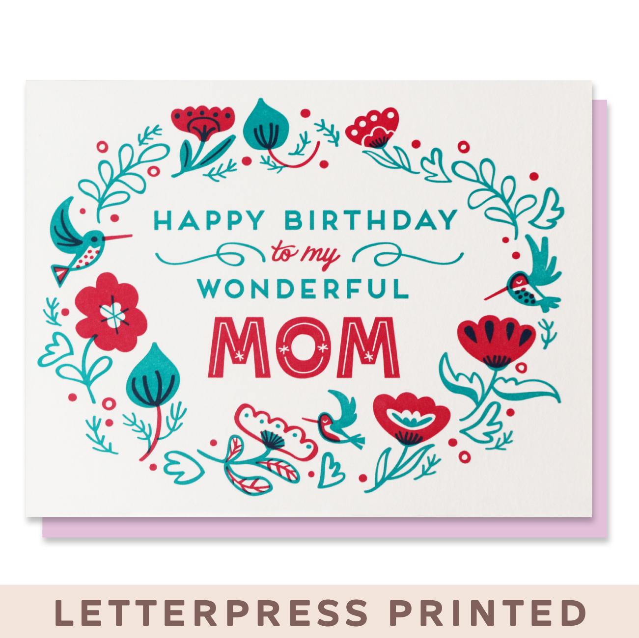 Wonderful Mom Birthday Floral Card Case of 6