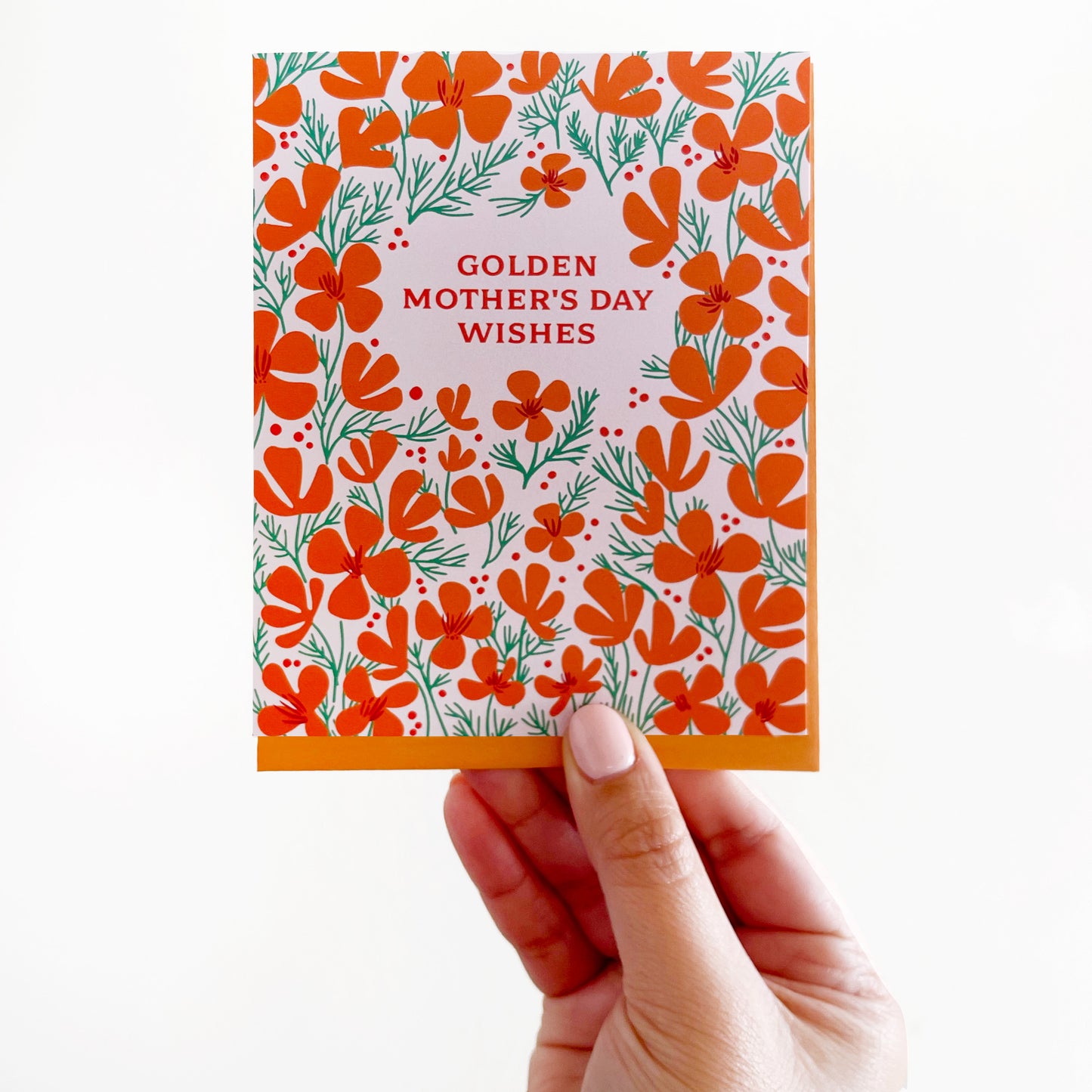 229 Golden Mother's Day Poppies Card Case of 6