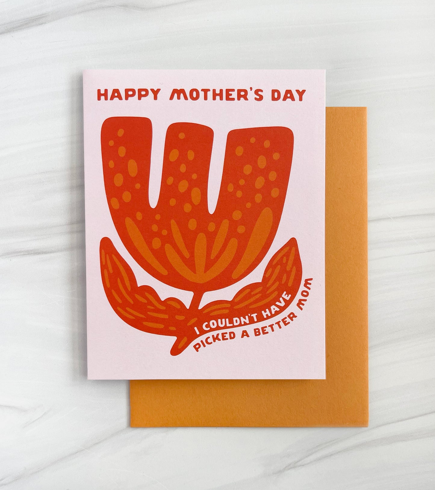 230 Picked Single Flower Mother's Day Card Case of 6