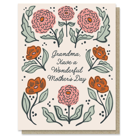 231 Fancy Florals for Grandmother Mother's Day Card Case of 6