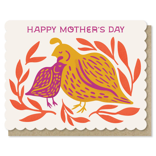Quail Mother's Day Card Case of 6