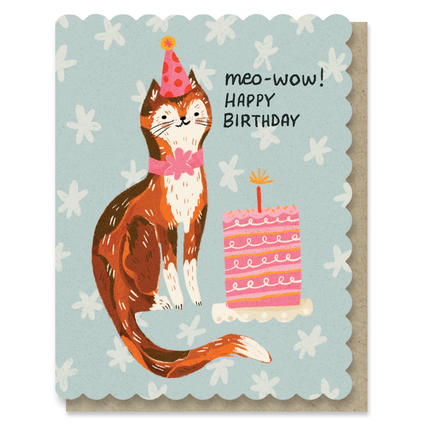 Meo-Wow Birthday Cat Greeting Card Case of 6