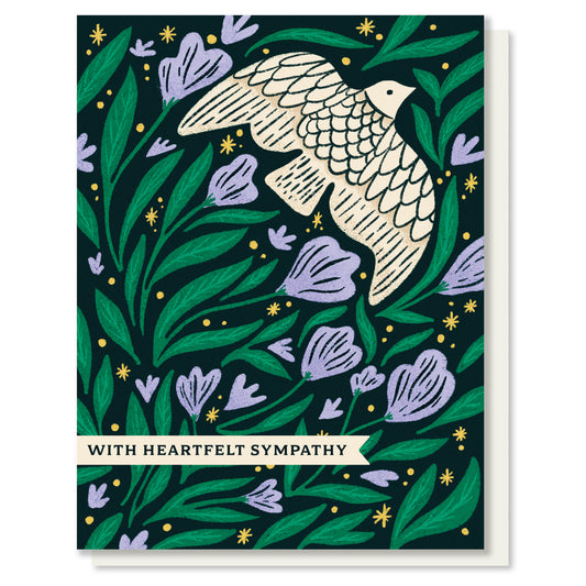 Heartfelt Bird Sympathy Card Case of 6