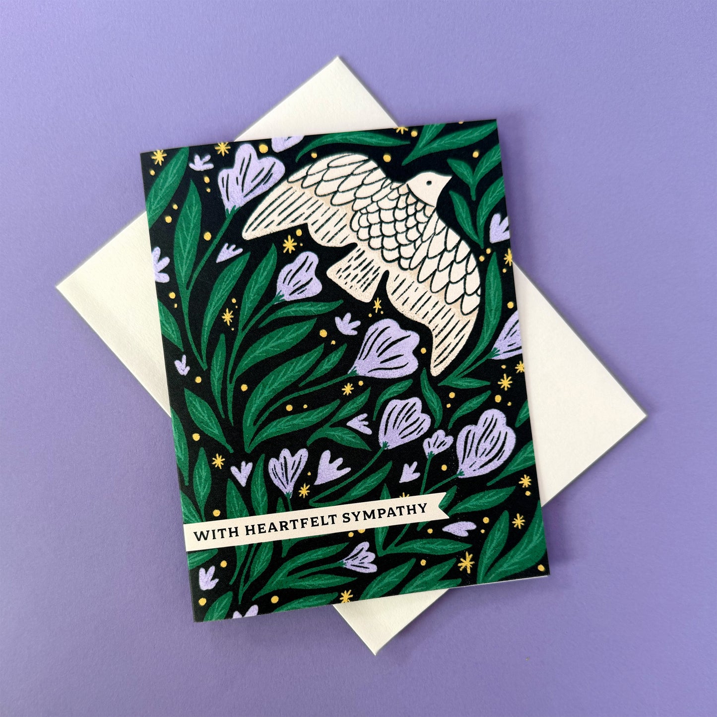 Heartfelt Bird Sympathy Card Case of 6