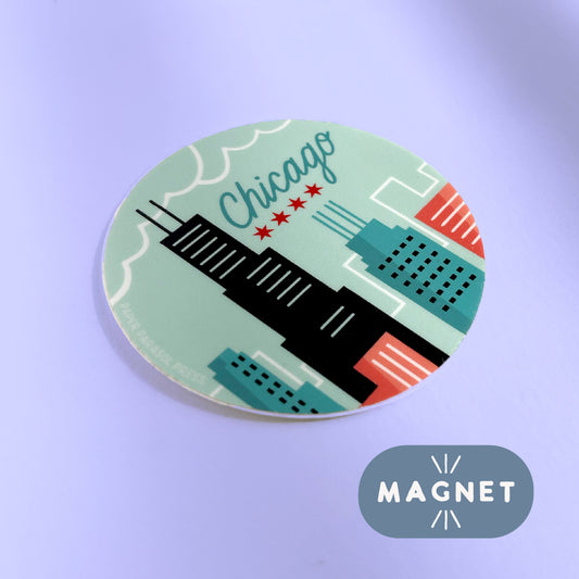 Chicago Skyline City Magnet Case of 6