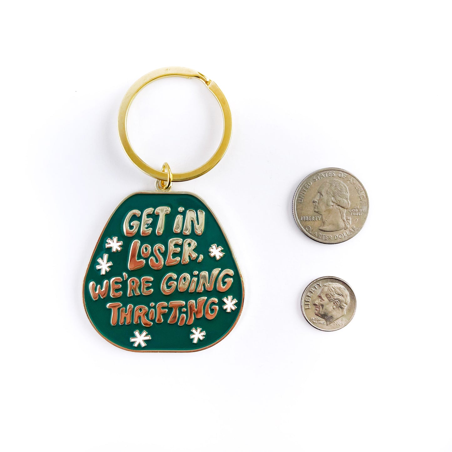 Get in Loser We're Going Thrifting Keychain Case of 3