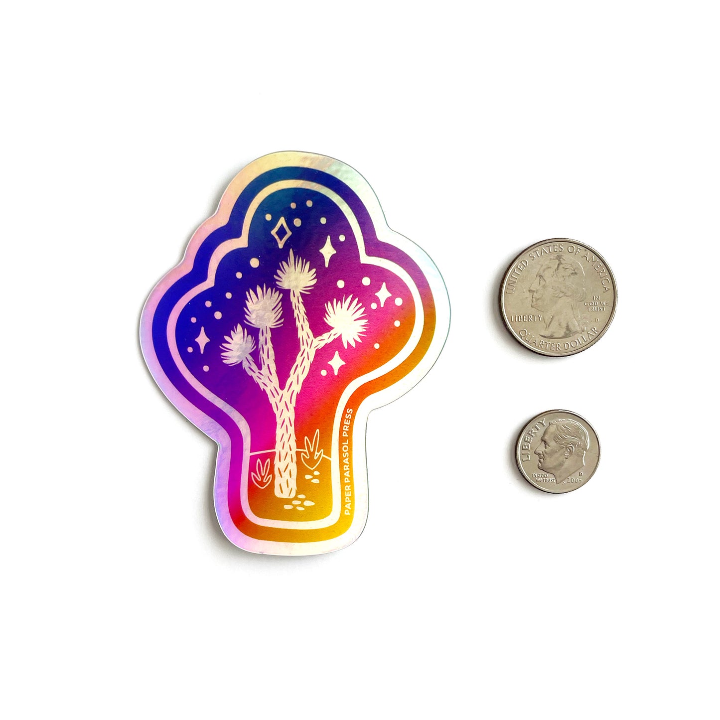 Joshua Tree Magic Holographic Sticker Case of 6