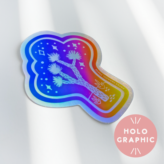 Joshua Tree Magic Holographic Sticker Case of 6