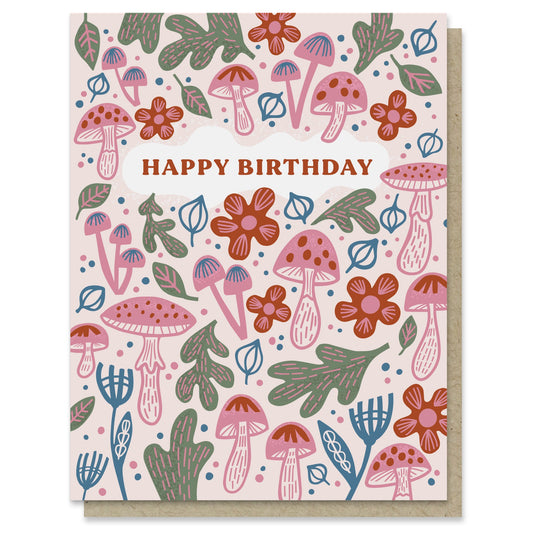 Fungi Forest Birthday Card Case of 6