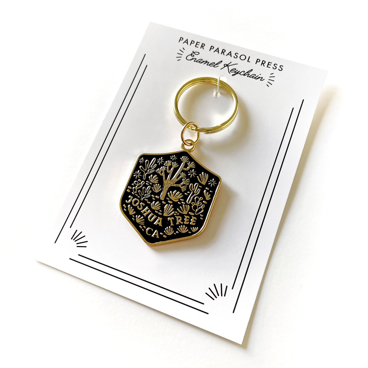 Joshua Tree National Park Enamel Keychain Case of 3