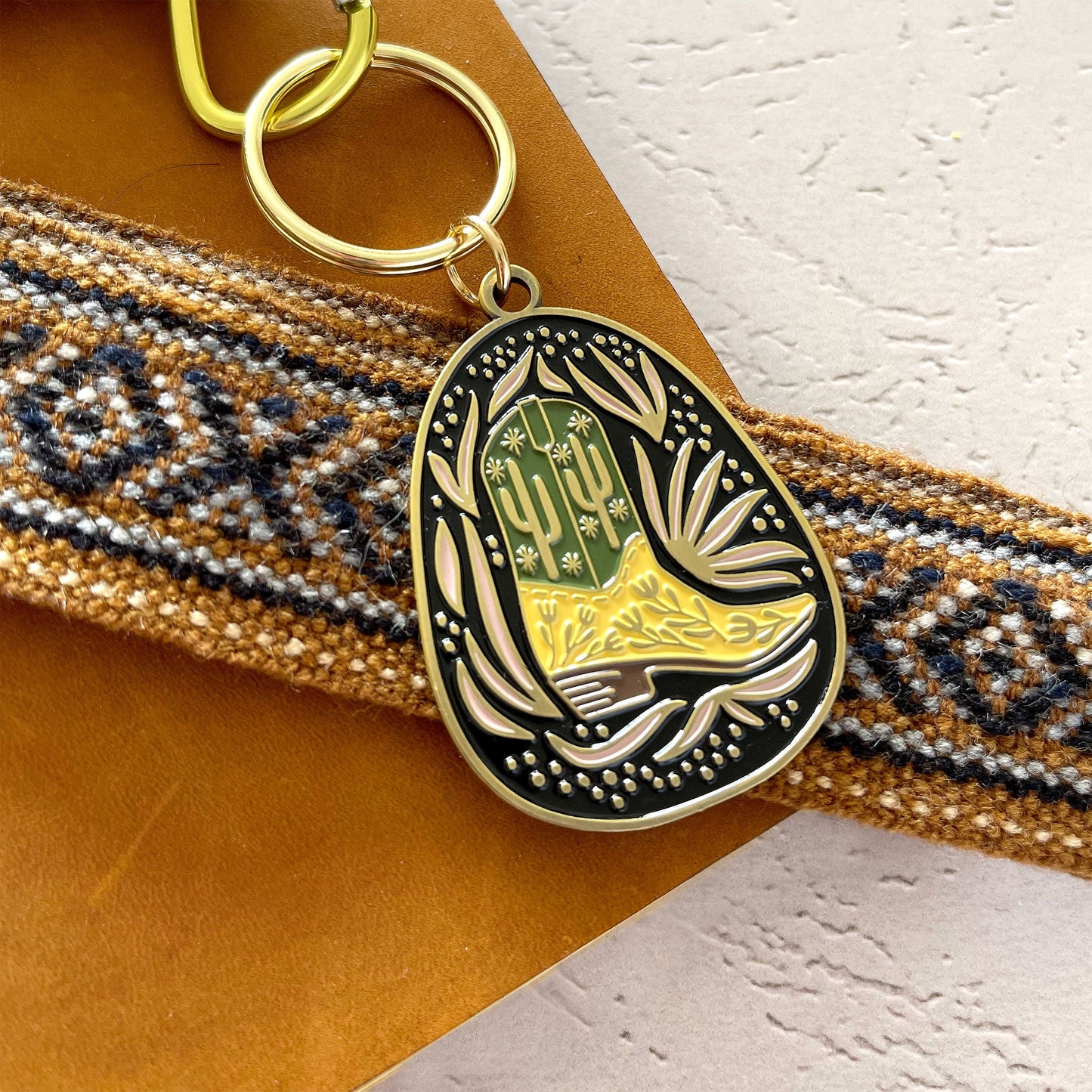 Baja Boot Enamel Keychain Case of 3