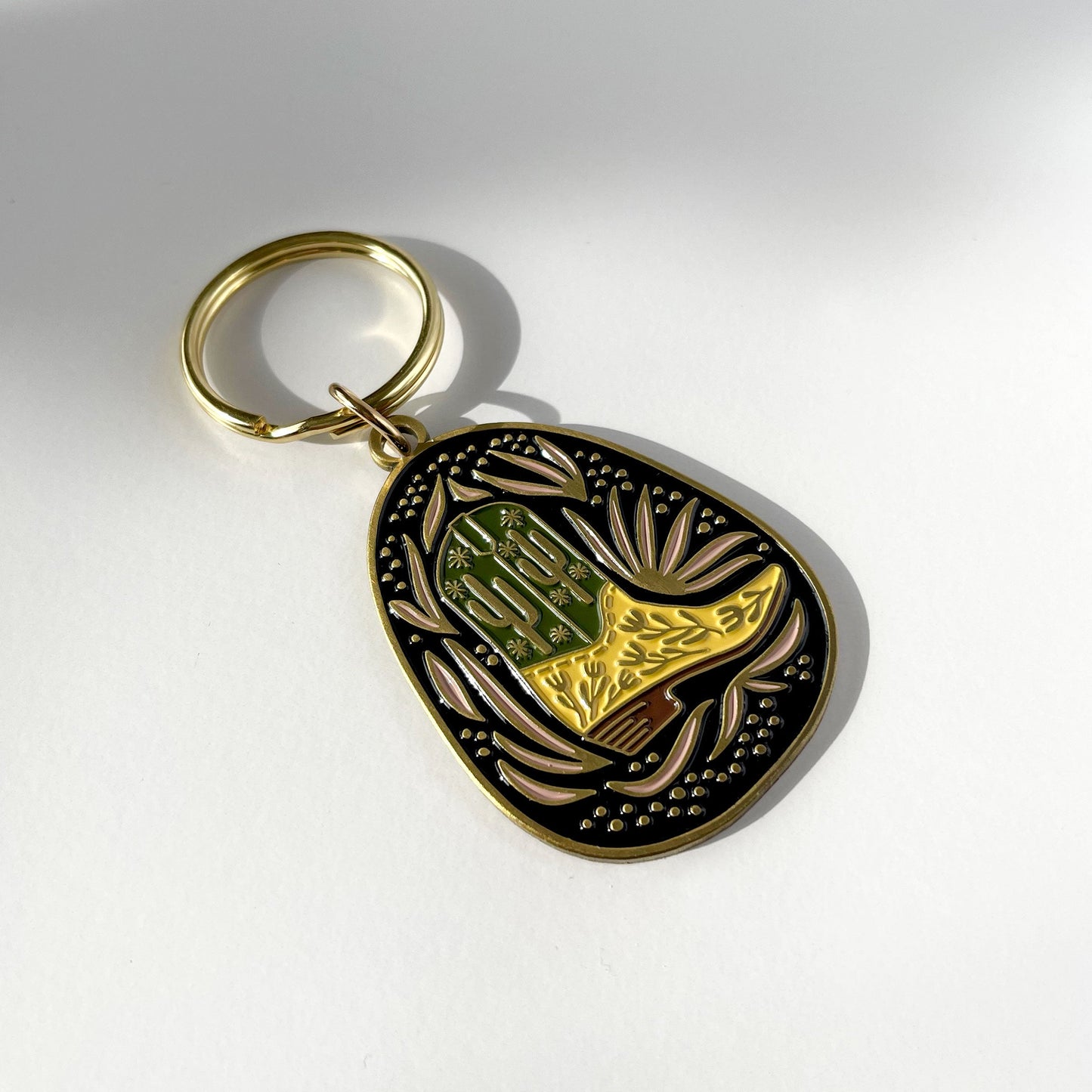 Baja Boot Enamel Keychain Case of 3