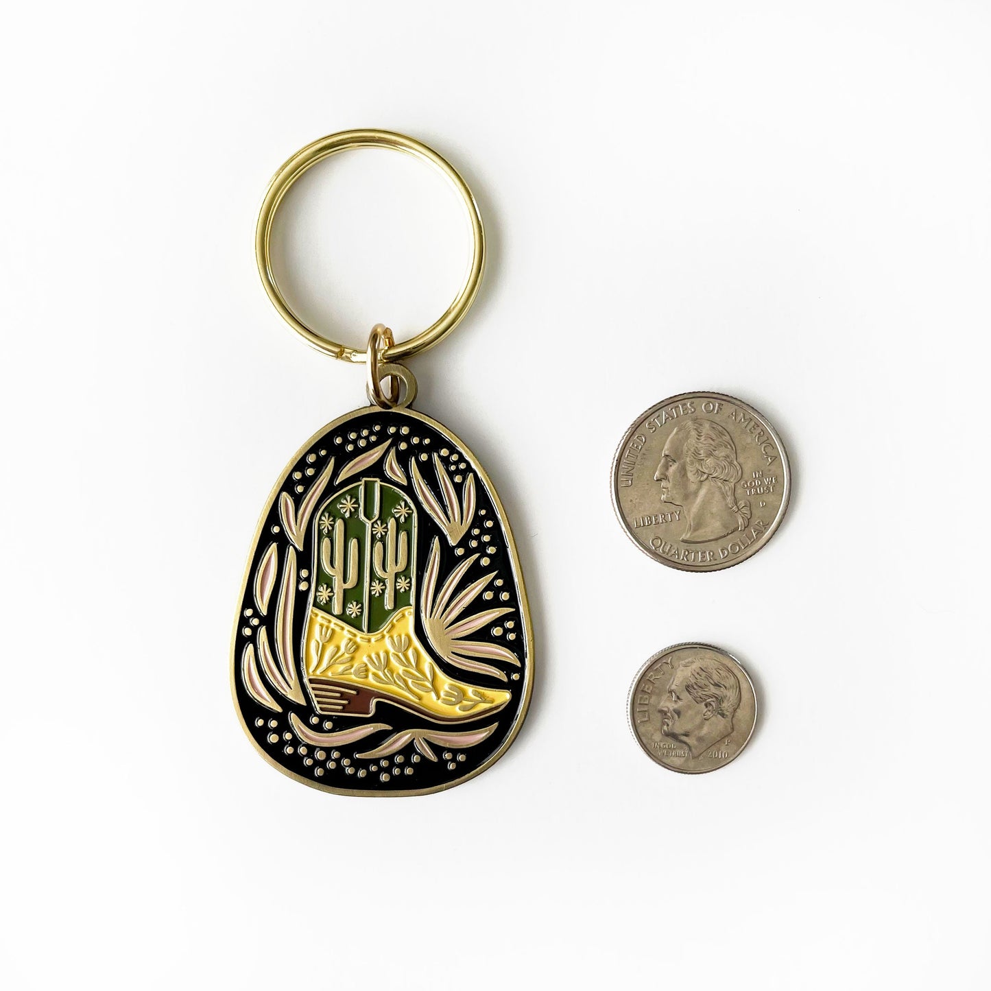 Baja Boot Enamel Keychain Case of 3