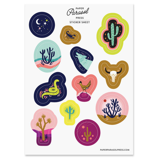 Desert Sticker Sheet Case of 6