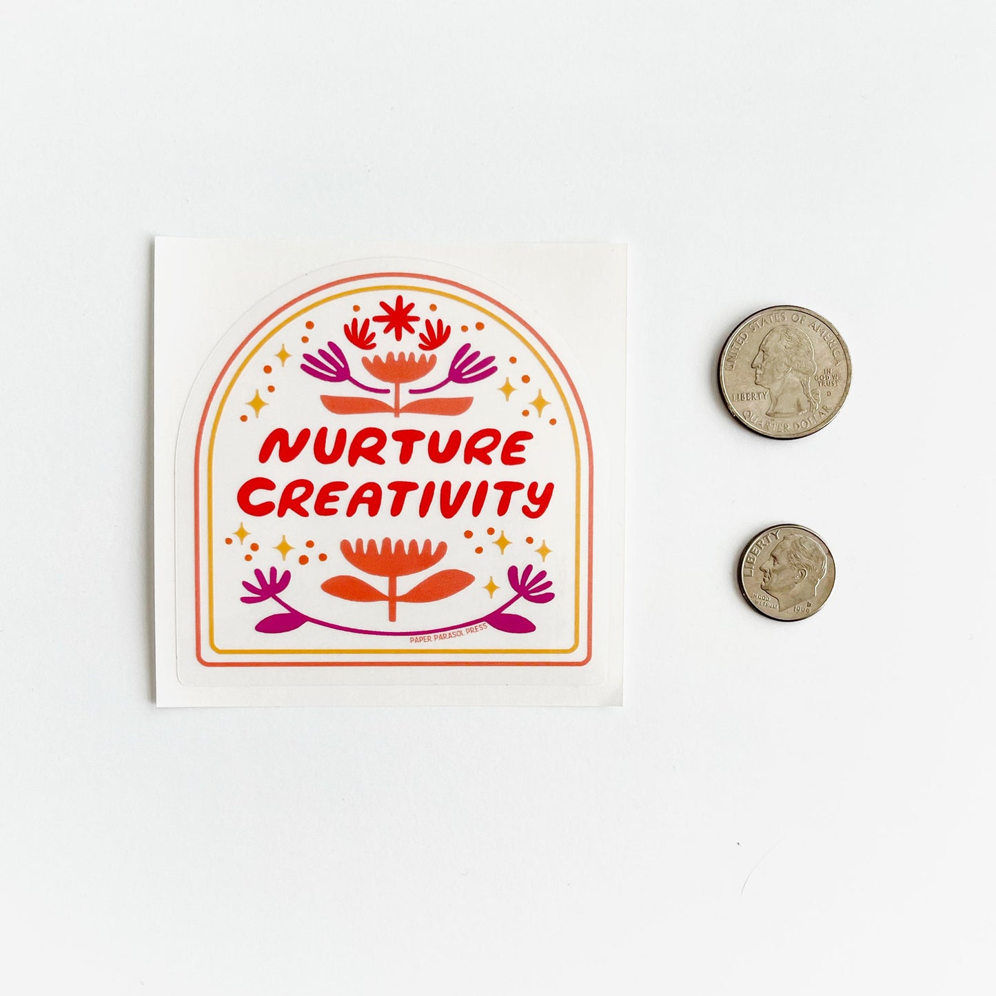 Nurture Creativity Clear Sticker Case of 6